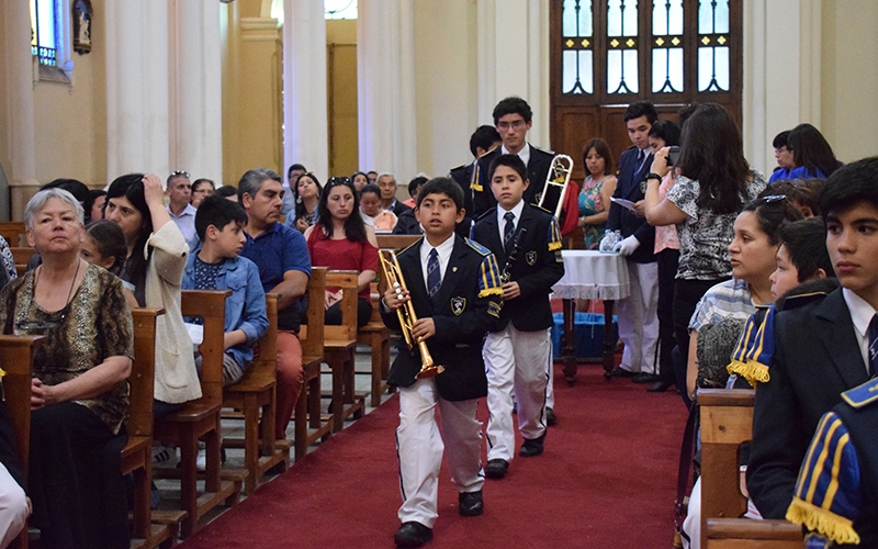 Banda del CEST celebró misa en homenaje a Santa Cecilia