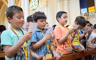 Niños Club Domingo Savio e Infancia Misionera se comprometieron con Dios