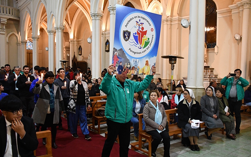 Familia Salesiana talquina celebró 210 años del nacimiento de Don Bosco