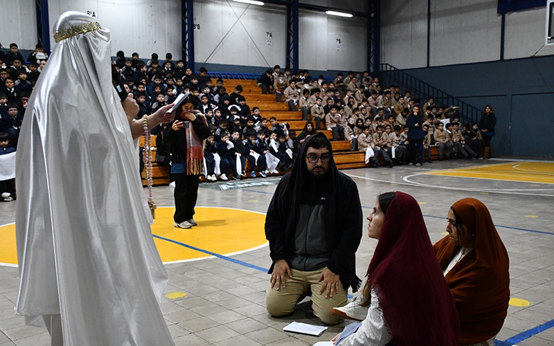 Sede Norte oró por la paz junto a la Virgen de Fátima