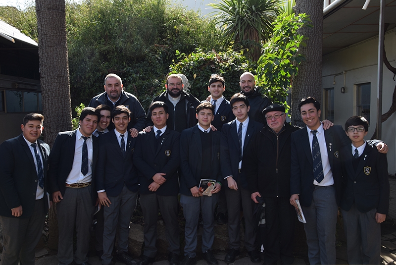 Inspector salesiano padre Carlo Lira visitó Centro Educativo Salesianos de Talca