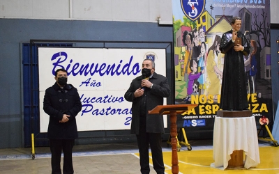 Comunidad Educativa saludó a P. Eduard en su 3° Aniversario Sacerdotal