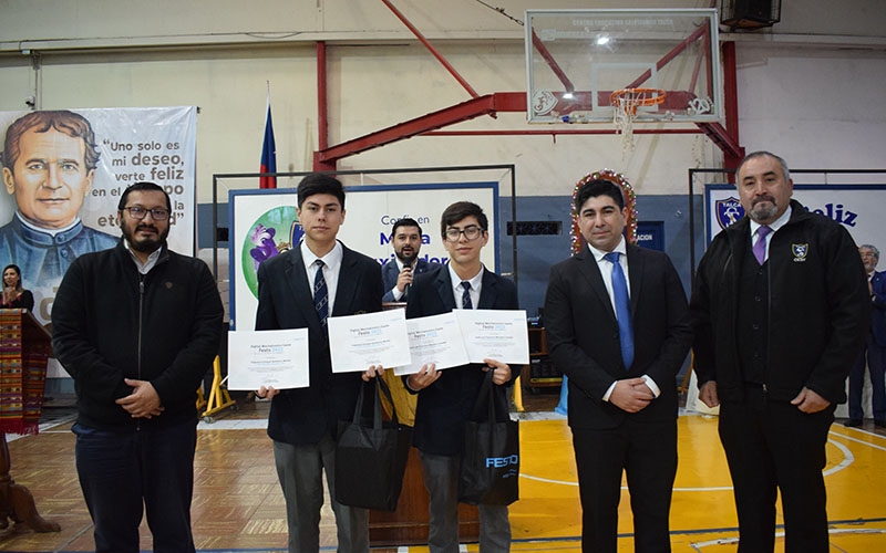 FESTO Y CEST premiaron a estudiantes que lograron 1° lugar en competencia de mecatrónica