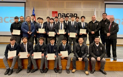 Estudiantes del CEST fueron certificados por INACAP en Programa de Alternancia