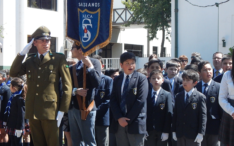 Brigada Escolar del CEST hizo Juramento a la Bandera