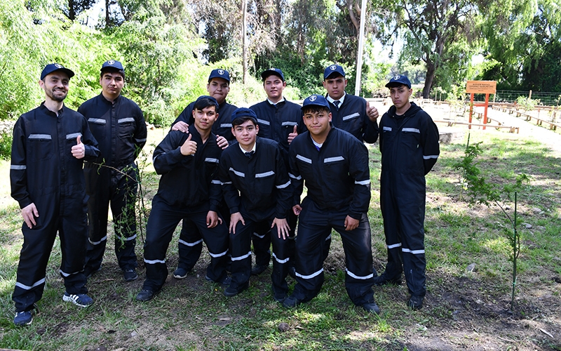 CEST avanza en la segunda etapa de la plantación del Bosque Nativo Ceferino Namuncurá