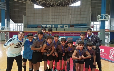 Selección de Futsal Sub 14 logró 1° lugar en Juegos Escolares de Talca